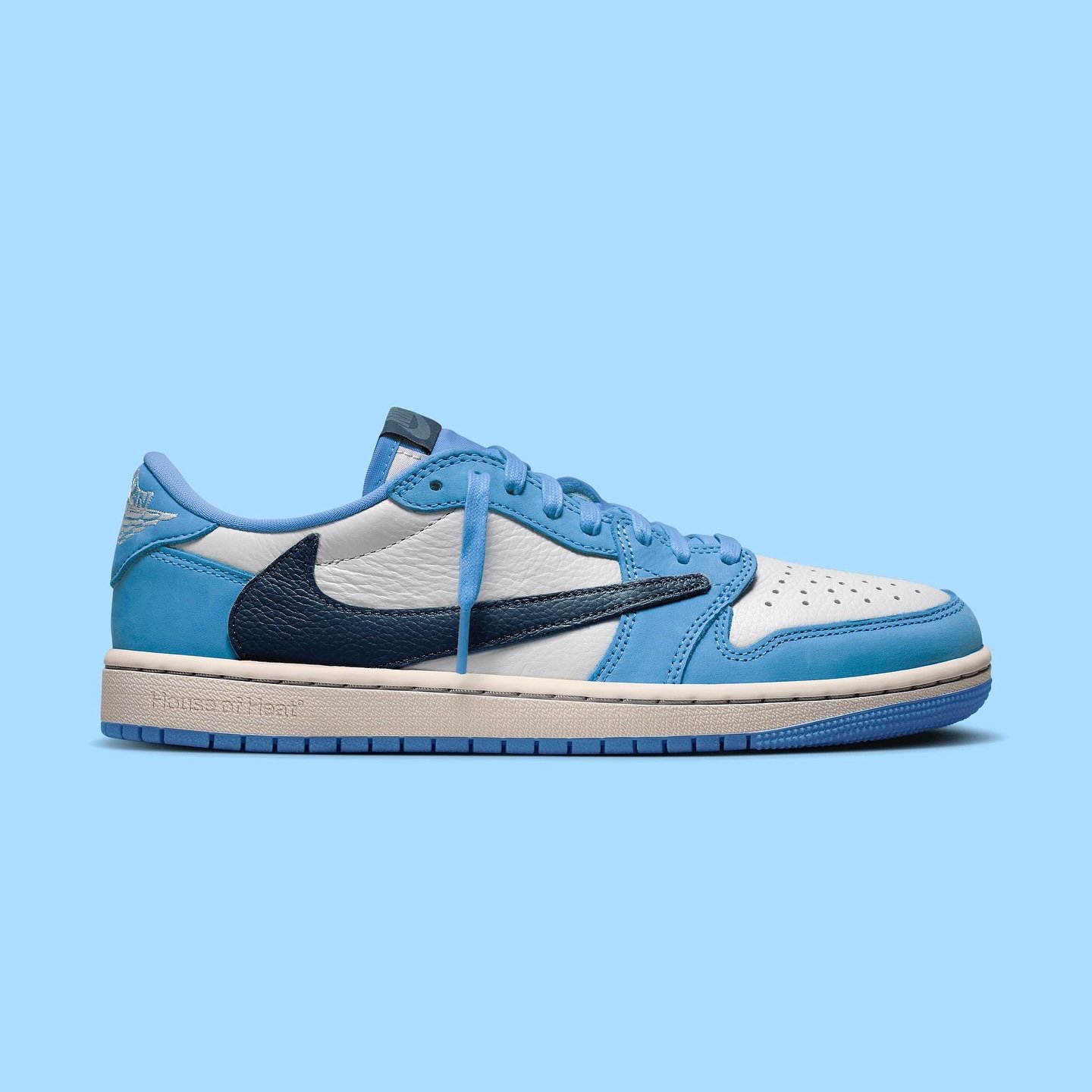 High Quality Nike Air Jordan 1 Low X Travis Scott UNC Blue Semi UA - Image 6