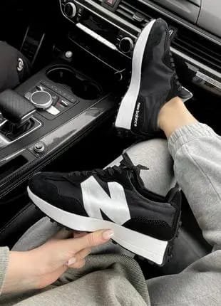 New Balance 327 White & Black