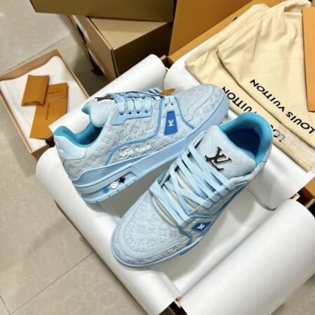 Buy First Copy Louis Vuitton X Tyler The Creator Trainer Blue Shoes Online India