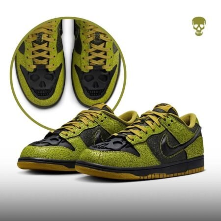 Buy First Copy Nike Dunk Low QS Halloween Skull Shoes Online India