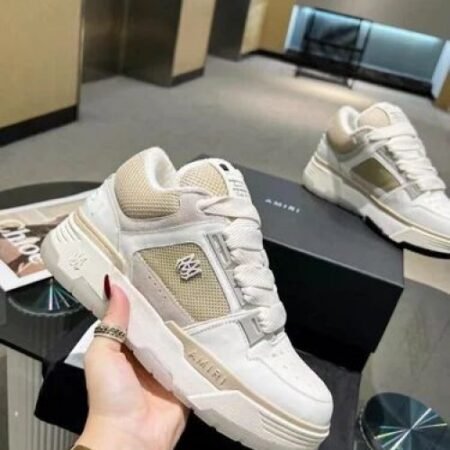 Amiri MA 2 Alabaster Low Top Beige