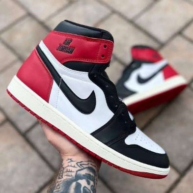 Buy First Copy Nike Jordan 1 Black Toe Reimagined Shoes Online India