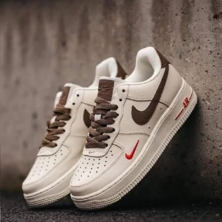 Buy First Copy Nike Airforce 1 Mini Red Swoosh Shoes Online India