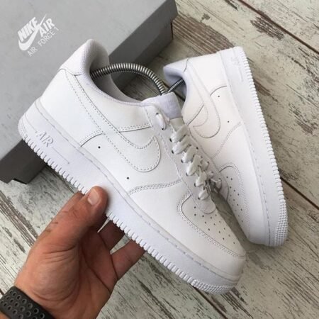 Buy First Copy Nike Airforce 1 White Pure Leather Womens Shoes Online India