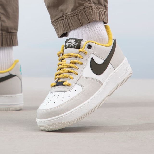 Buy First Copy Nike Airforce 1 07 Premium Light Bone 1st Leather Shoes Online india