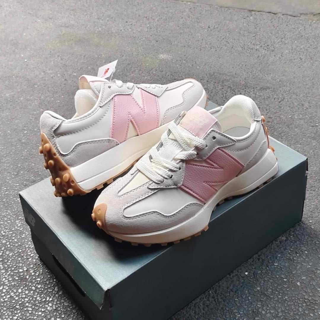 Buy First Copy New Balance 327 Grey Pink Women Shoes Online India
