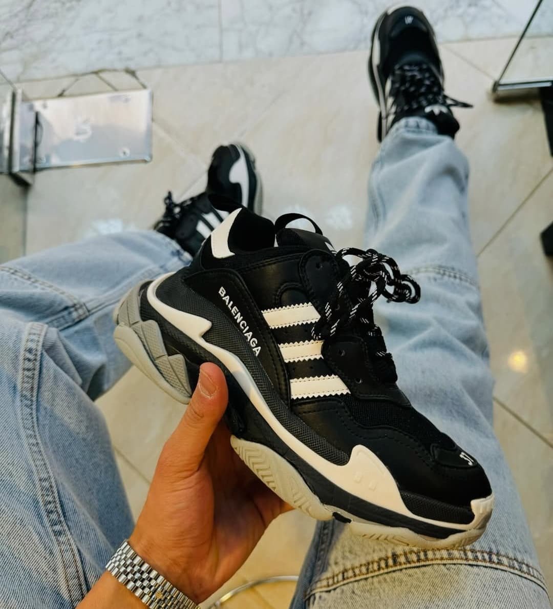 Replica Adidas X Balenciaga Triple Black - Image 2