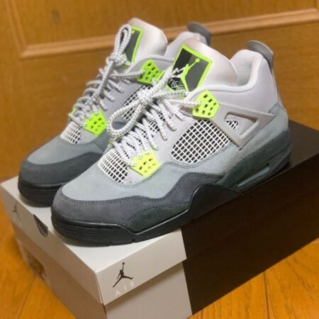 Buy First Copy Nike Air Jordan 4 Retro SE Neon 95 Shoes Online India