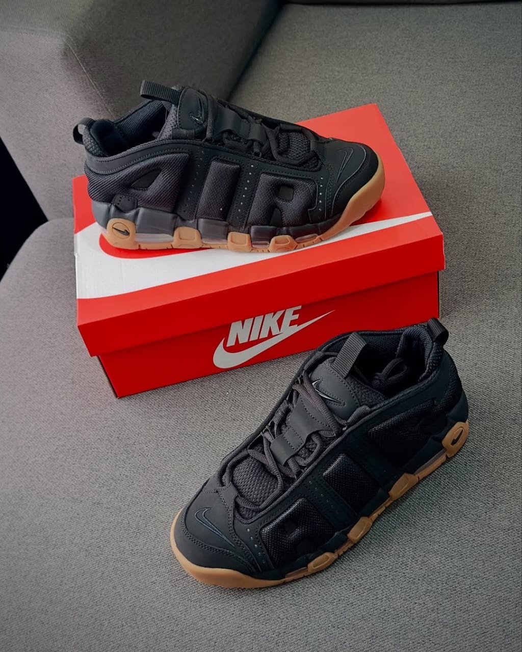 Replica Nike Air Uptempo Low Black Gum - Image 5