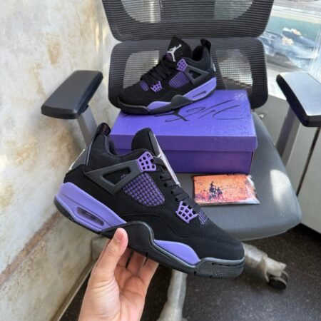 Buy First Copy Nike Air Jordan 4 Purple Thunder Shoes Online India