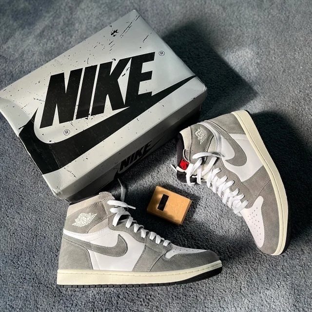 Nike Air Jordan Retro 1 High Washed Grey Womens