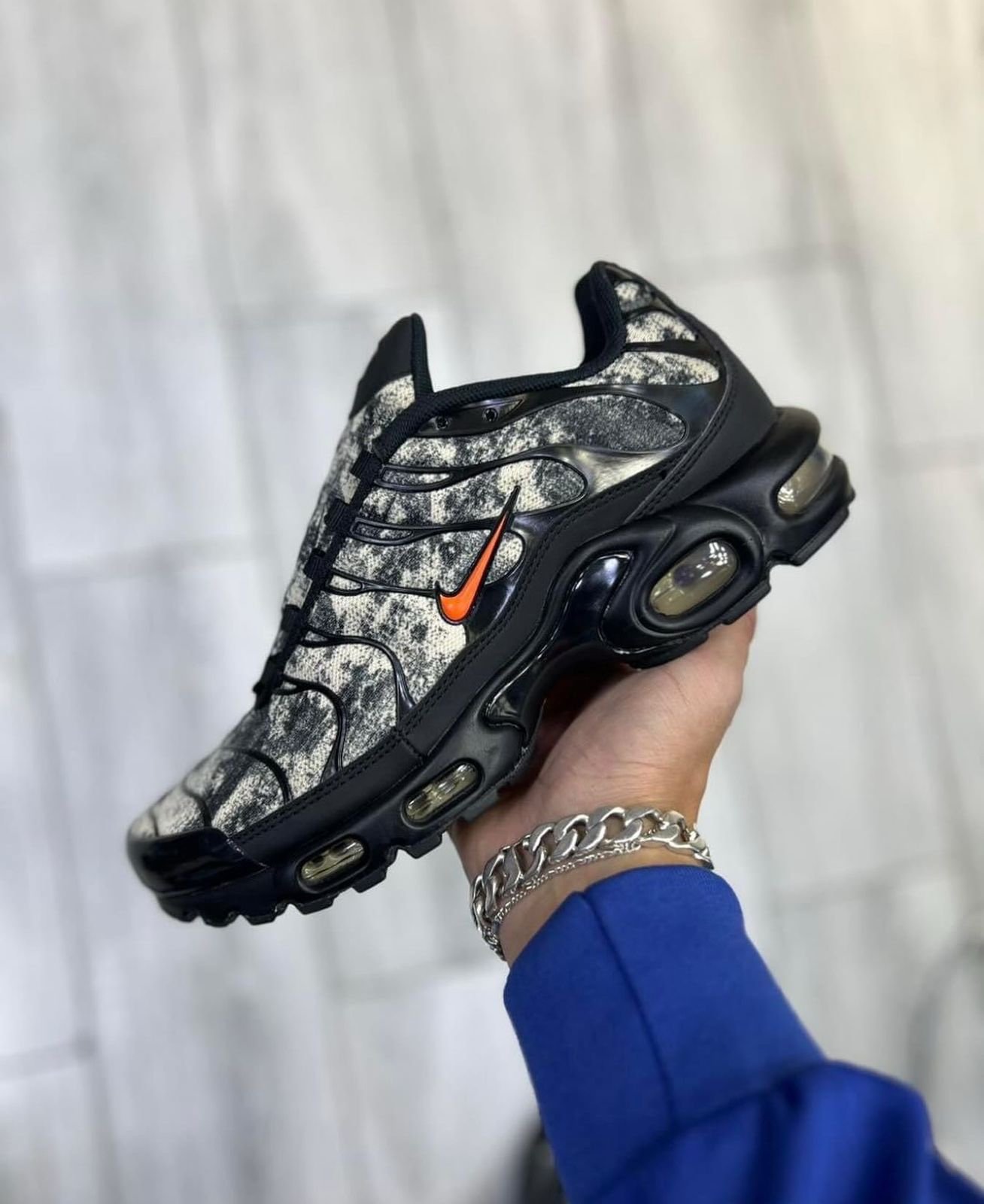 First Copy Nike Airmax Plus TN Black Orange Camo - Image 5