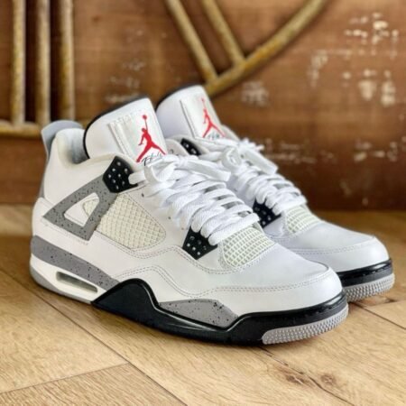 Buy First Copy Nike Air Jordan 4 White Cement Shoes Online India