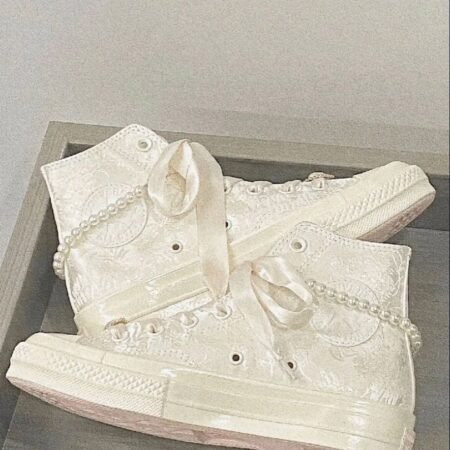 Buy First Copy Converse 1970s Wedding Brocade High Top White Women Shoes Online India