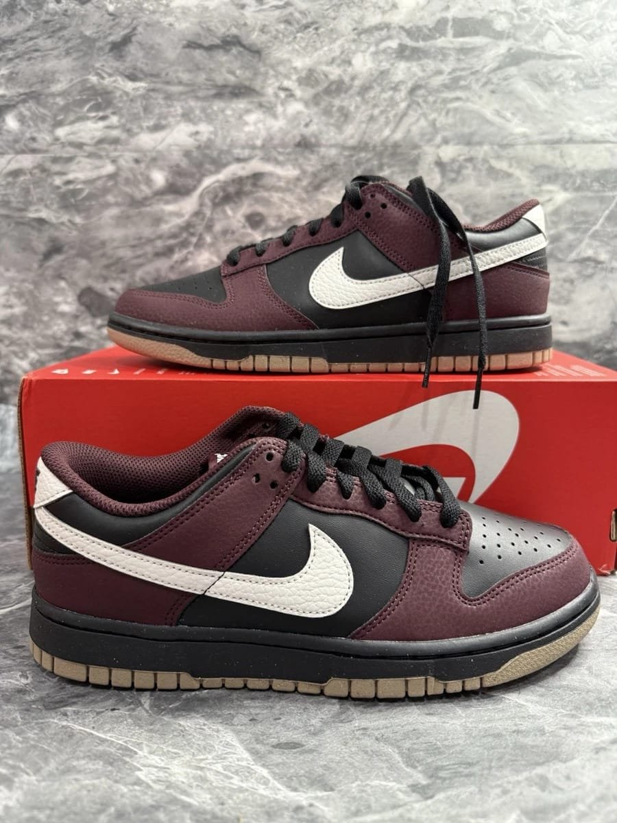 Nike Dunk Low Next Nature Burgundy Crush Black - Image 7