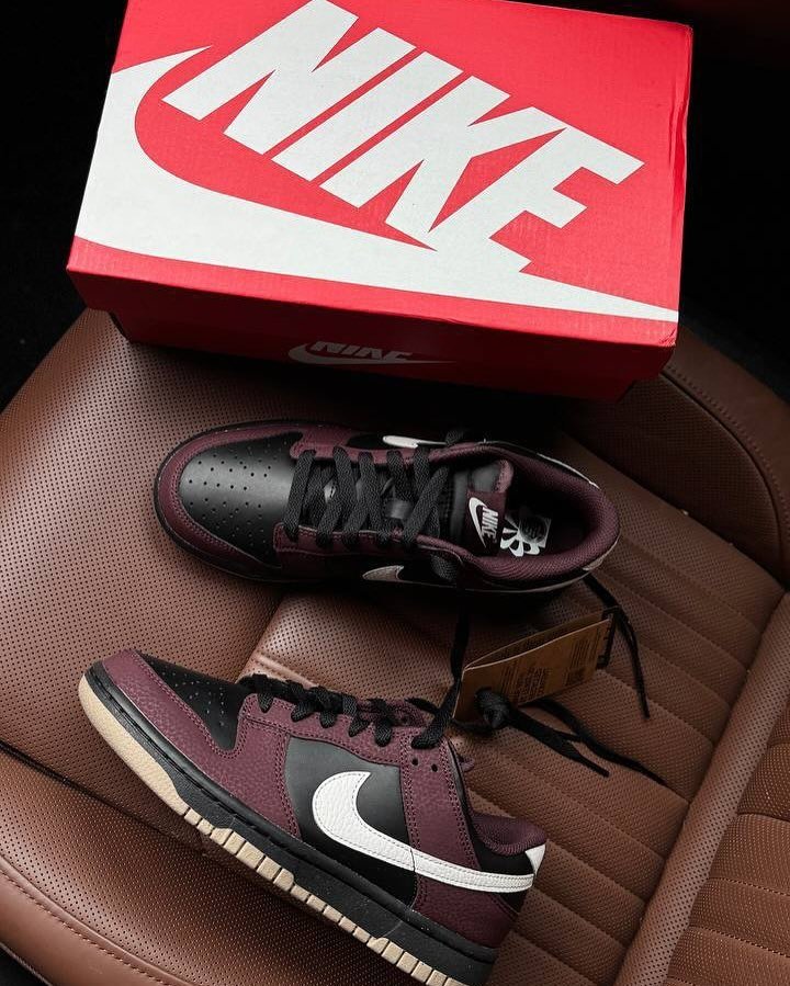 Nike Dunk Low Next Nature Burgundy Crush Black - Image 5