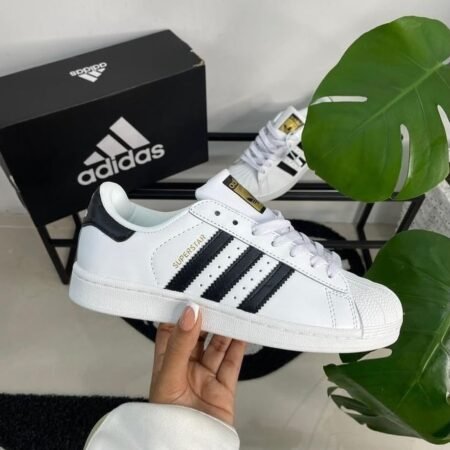 Adidas Superstar White Black Leather