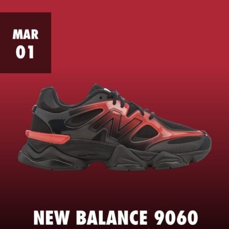 New Balance 9060 Caged Gradient Red Black