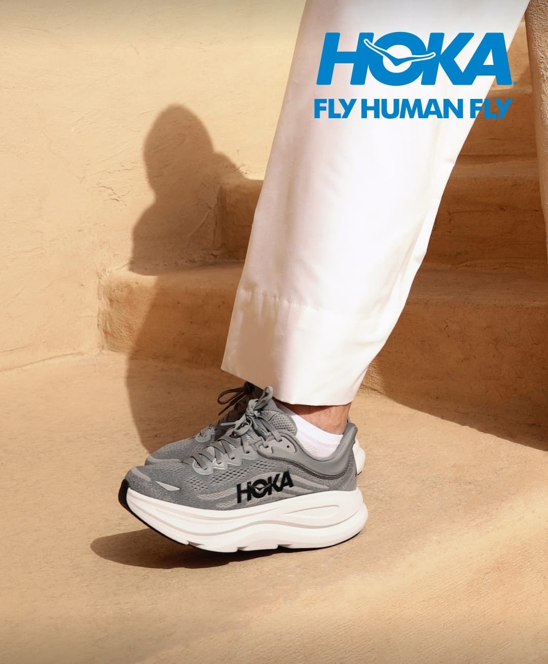 Hoka Bondi 9 Galactic Grey Stellar Grey - Image 3