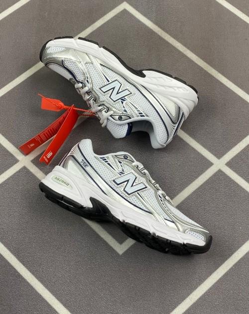 New Balance Unisex 740 Navy with White and Shadow Grey - Image 4