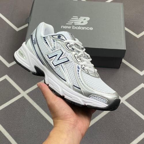 New Balance Unisex 740 Navy with White and Shadow Grey - Image 6