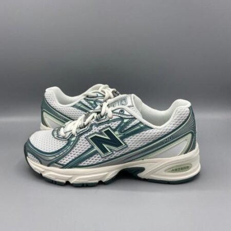 New Balance 740 Trainers White Marsh Green Casual Shoes