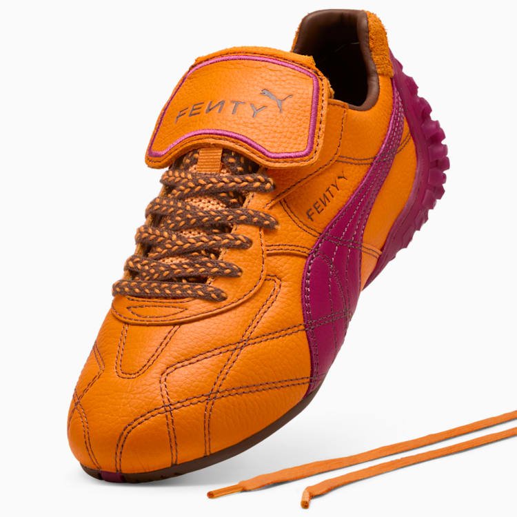 Fenty x Puma Avanti LS Stitched Leather Orange - Image 5
