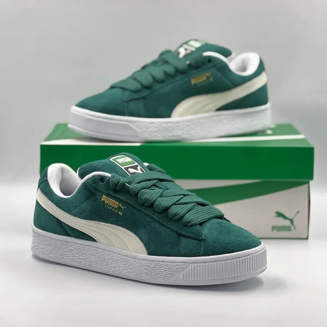 Puma Suede XL Hairy Green White - Image 3