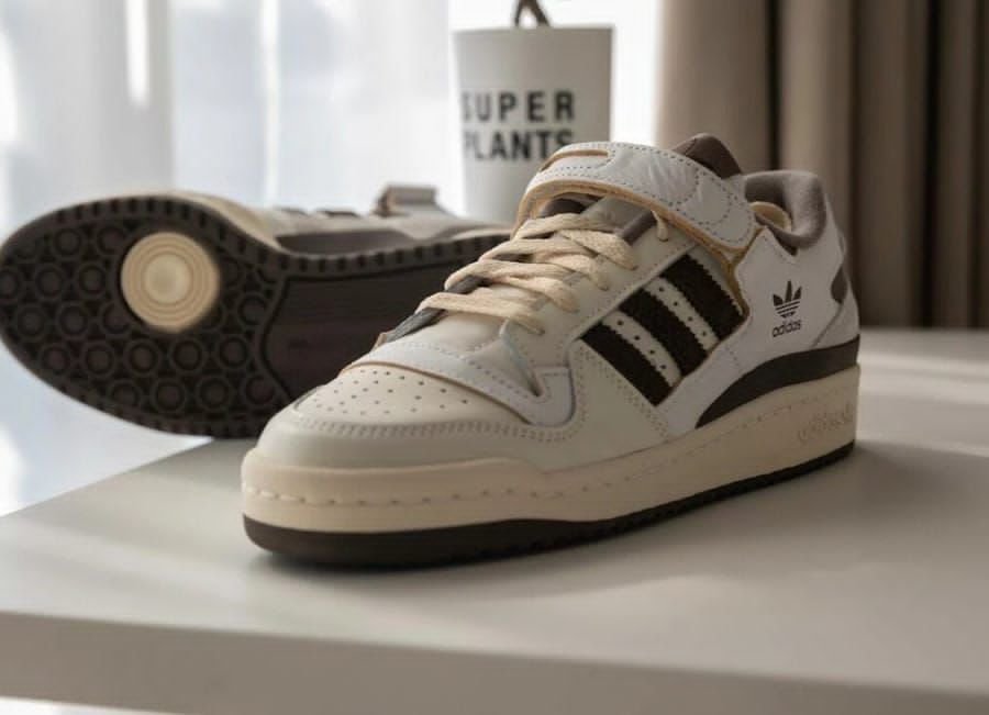 Adidas Forum 84 low mocha brown cream white - Image 2