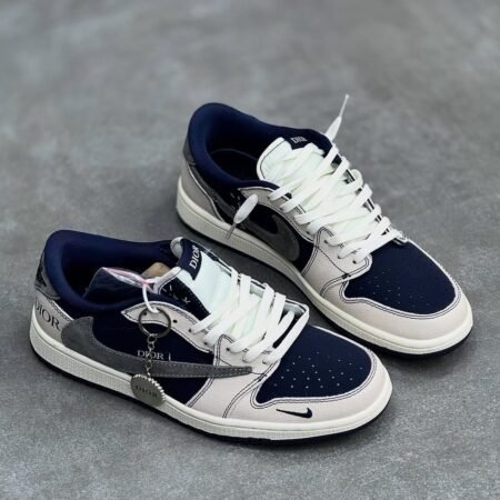 Dior Air Jordan Retro 1 x "Travis Scott Navy Blue "