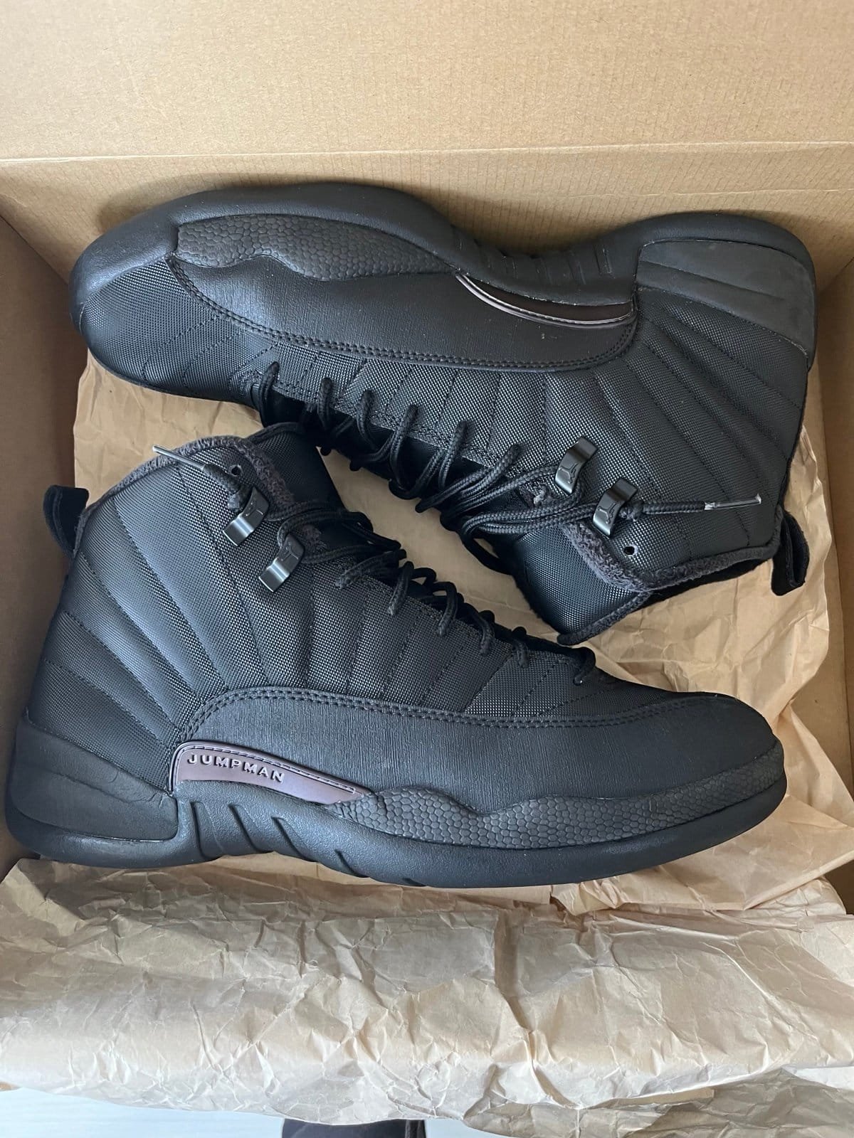 Nike Air Jordan Retro 12 Winterized Triple Black - Image 2
