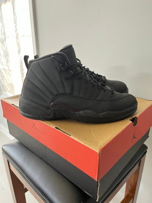 Nike Air Jordan Retro 12 Winterized Triple Black - Image 3
