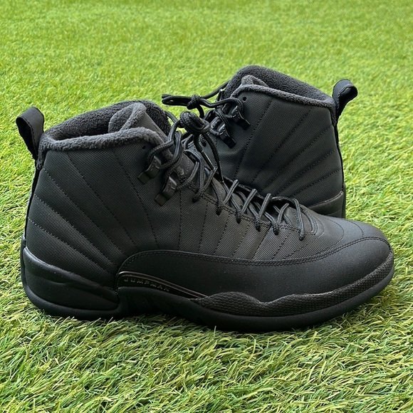 Nike Air Jordan Retro 12 Winterized Triple Black - Image 7