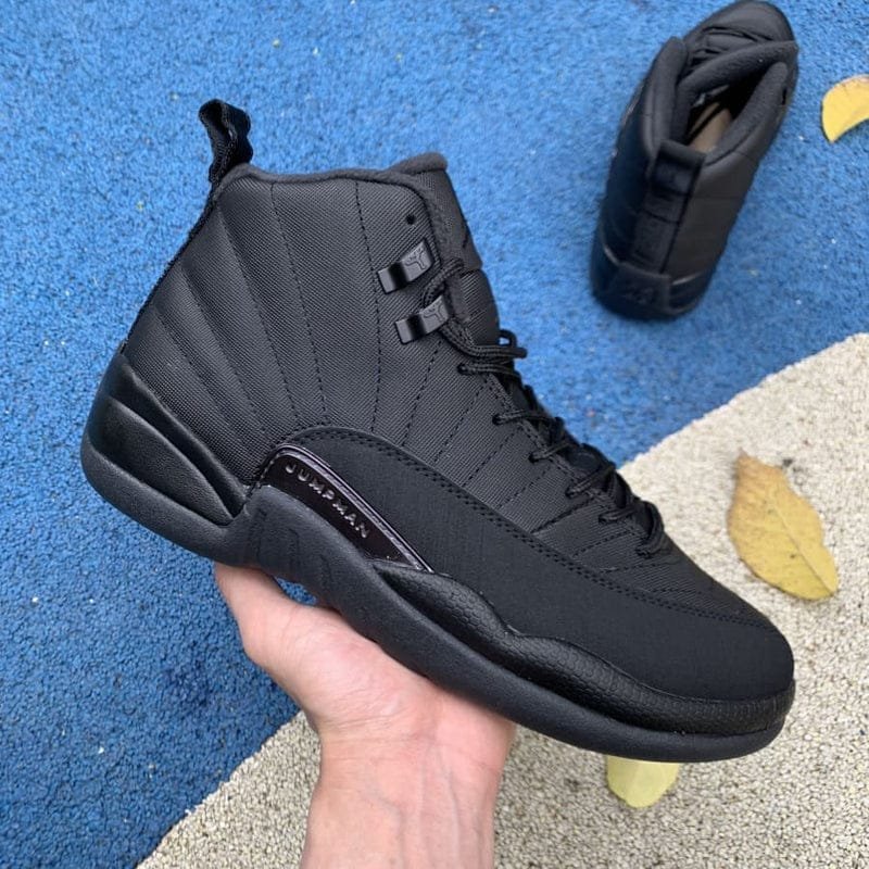 Nike Air Jordan Retro 12 Winterized Triple Black - Image 6