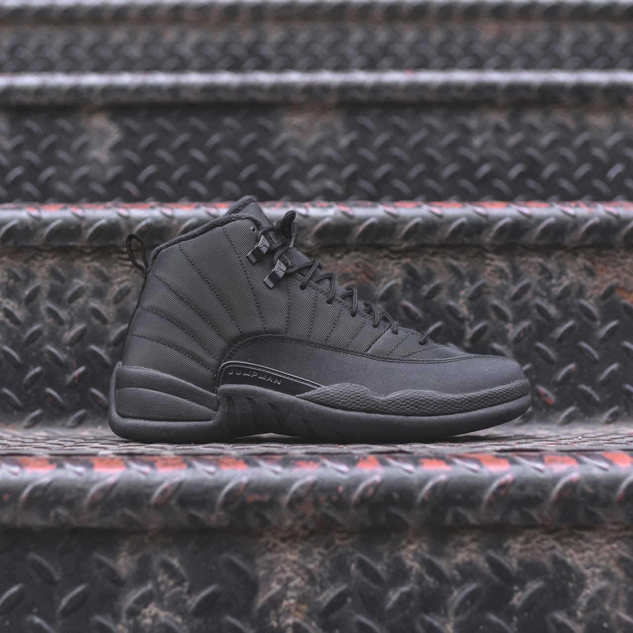Nike Air Jordan Retro 12 Winterized Triple Black - Image 4