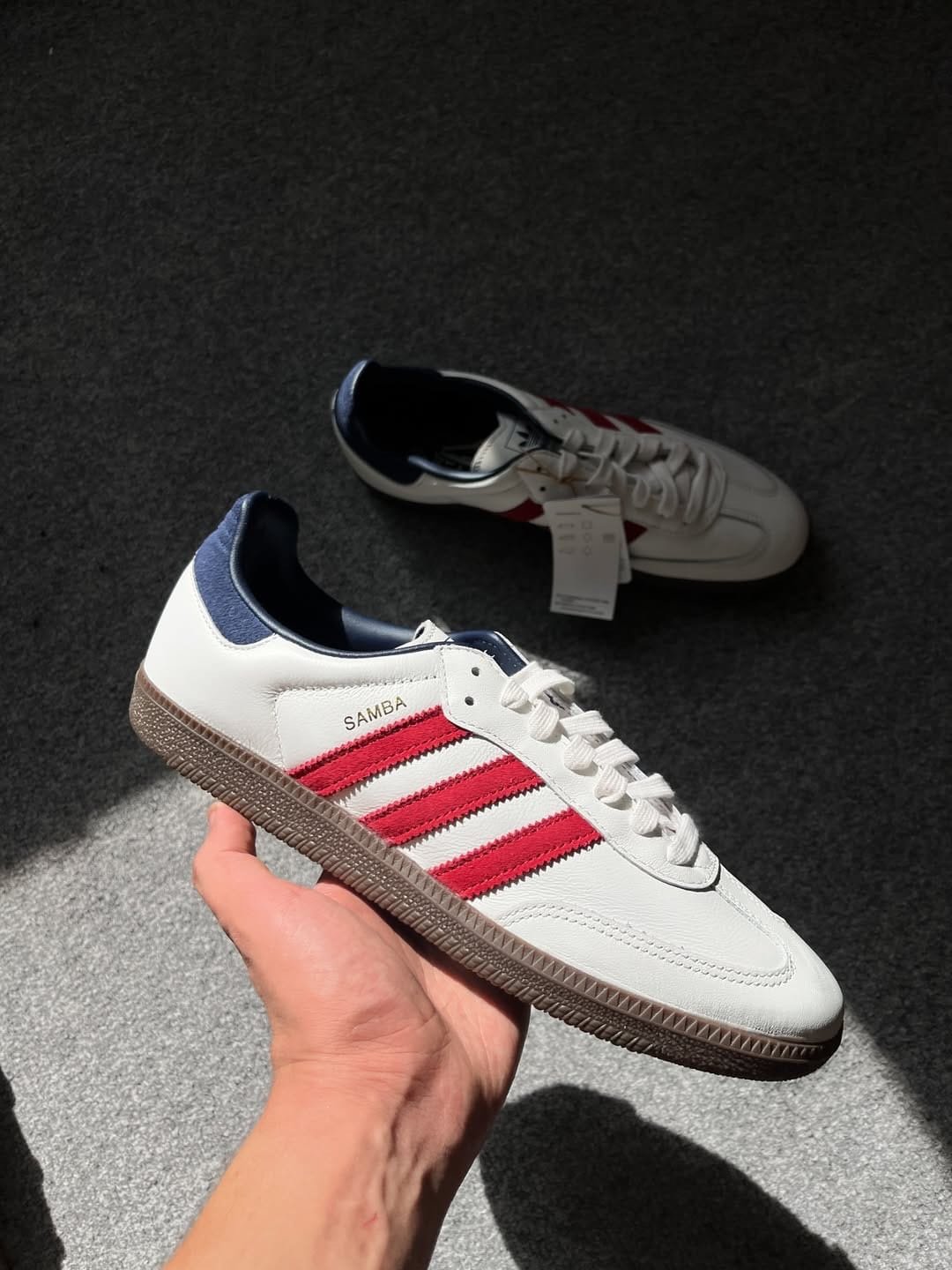 Adidas Samba OG Core White Victory Red - Image 8