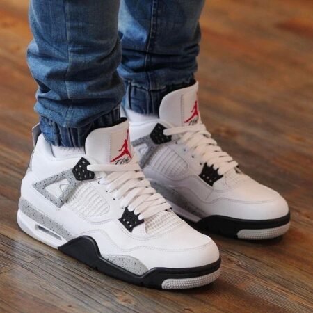 Nike Air Jordan Retro 4 White Cement Semi UA Quality