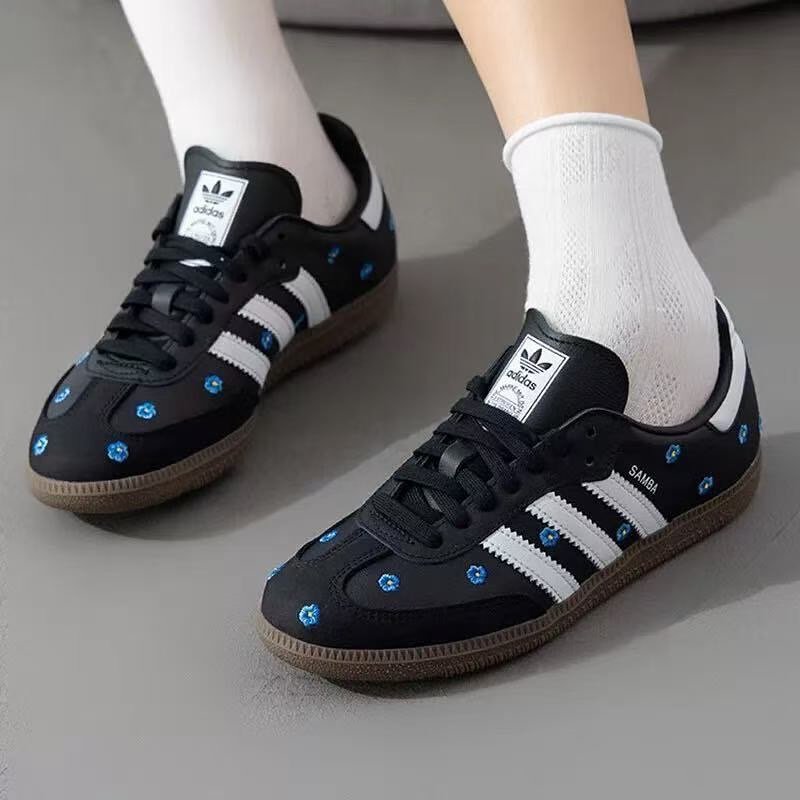 Adidas Originals Samba OG Sneakers Light Blue Floral Core Black womens - Image 5
