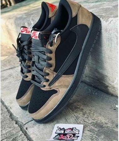 Nikee Air Jordan 1 low Travis Scott brown Semi UA
