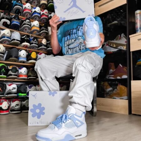 Nik ee Air Jordan 4 Forget Me Not