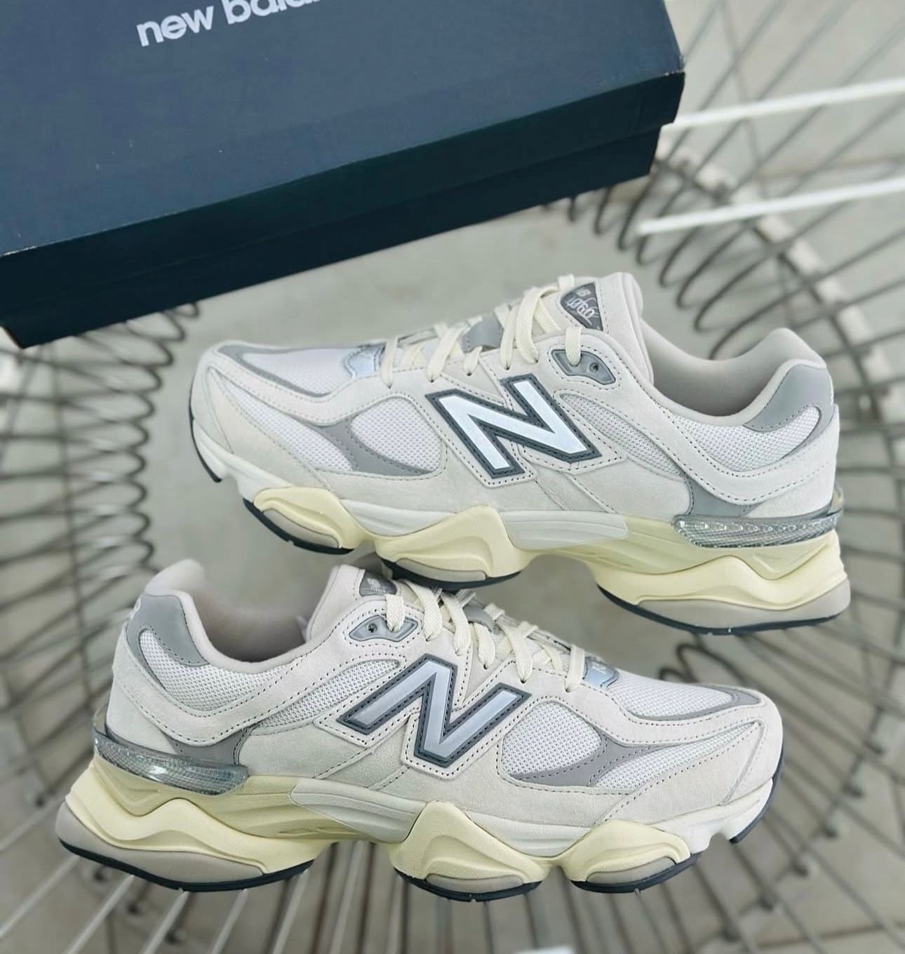 NEW BALANCE 9060 SEA SALT WHITE - Image 4