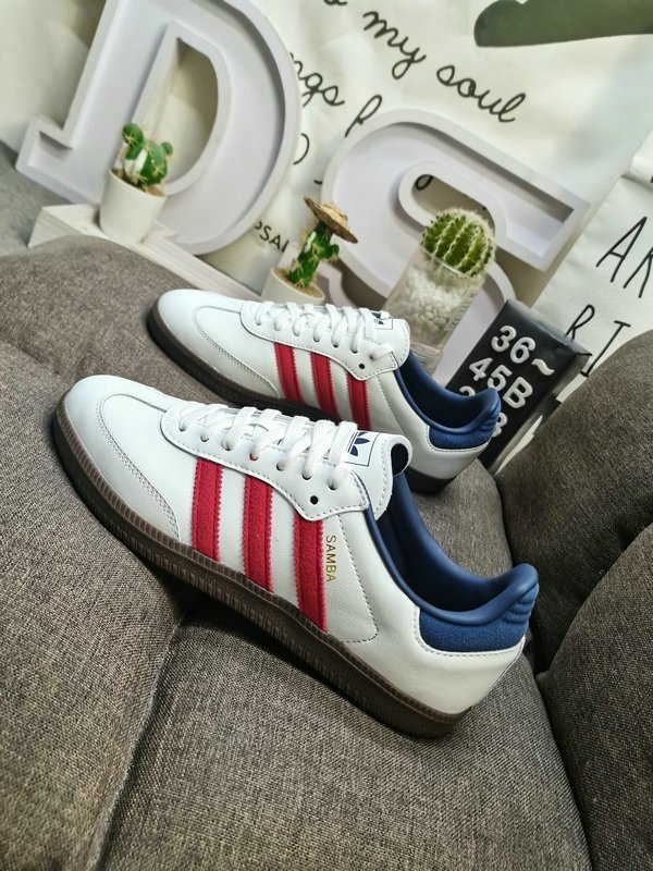 Adidas Samba OG Core White Victory Red