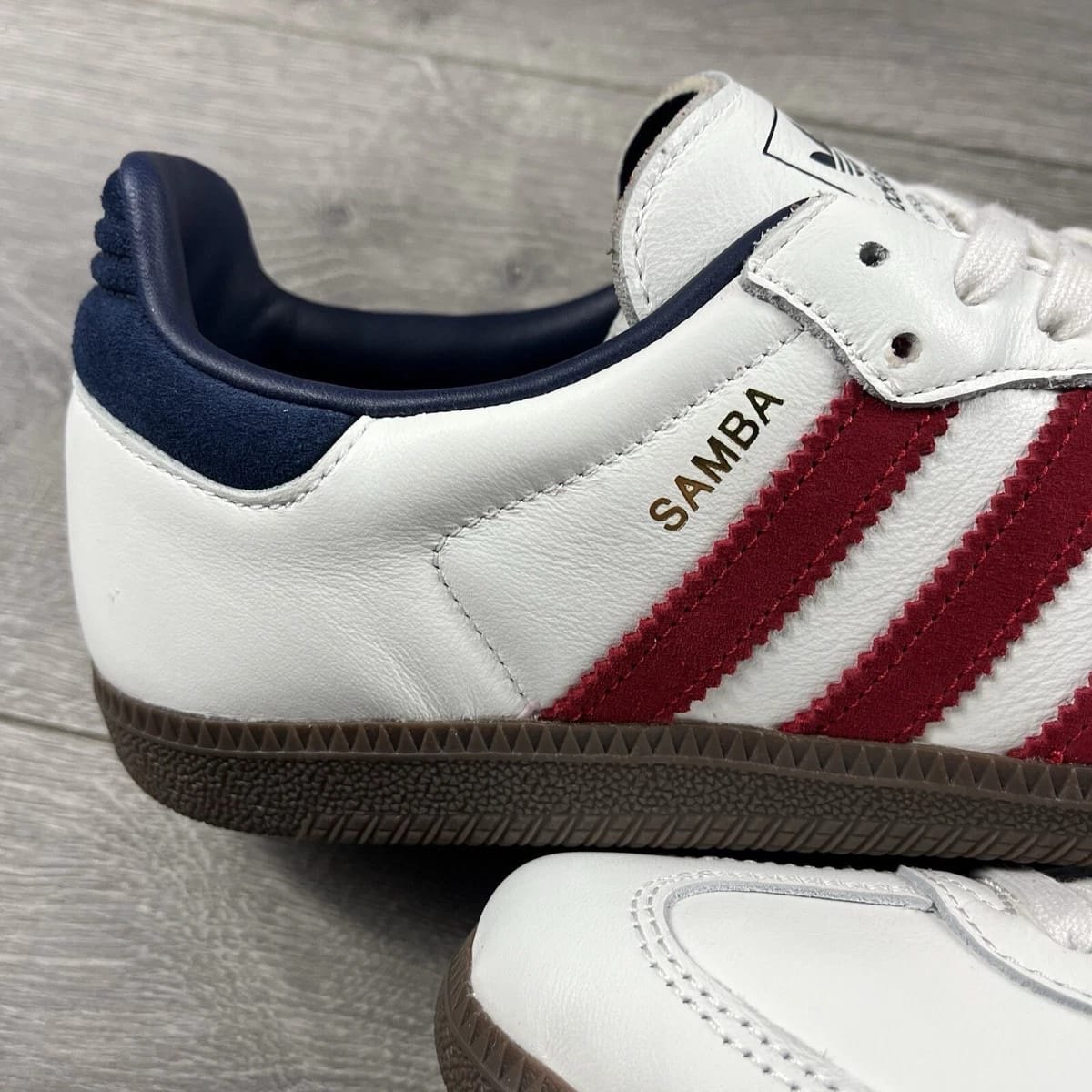 Adidas Samba OG Core White Victory Red - Image 7