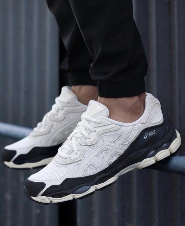 Asics gel nyc white charcoal grey - Image 4
