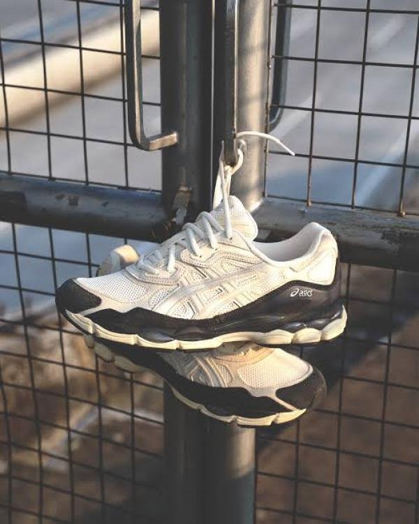 Asics gel nyc white charcoal grey - Image 2