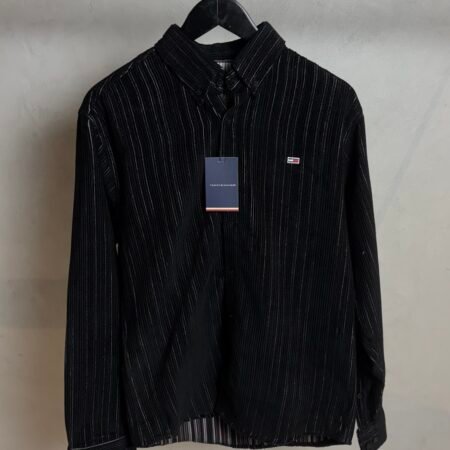 Tommy Hilfige_r Black & White Striped Shirt 1022