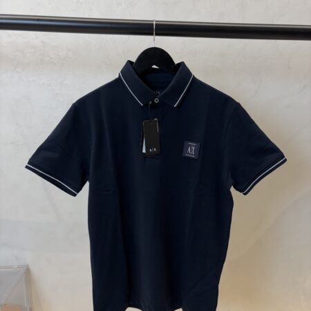 Arman_i Exchange Classic Polo T-Shirt Navy Blue 1076