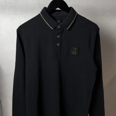 Arman_i Exchange Premium Long Sleeve Polo T-Shirt Black 1072