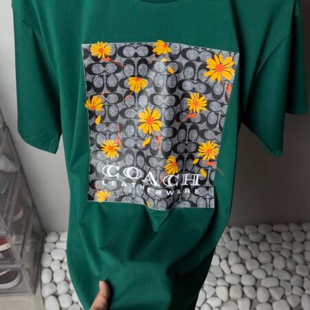 Coac_h Floral Signature Box Graphic T-Shirt Forest Green 1123