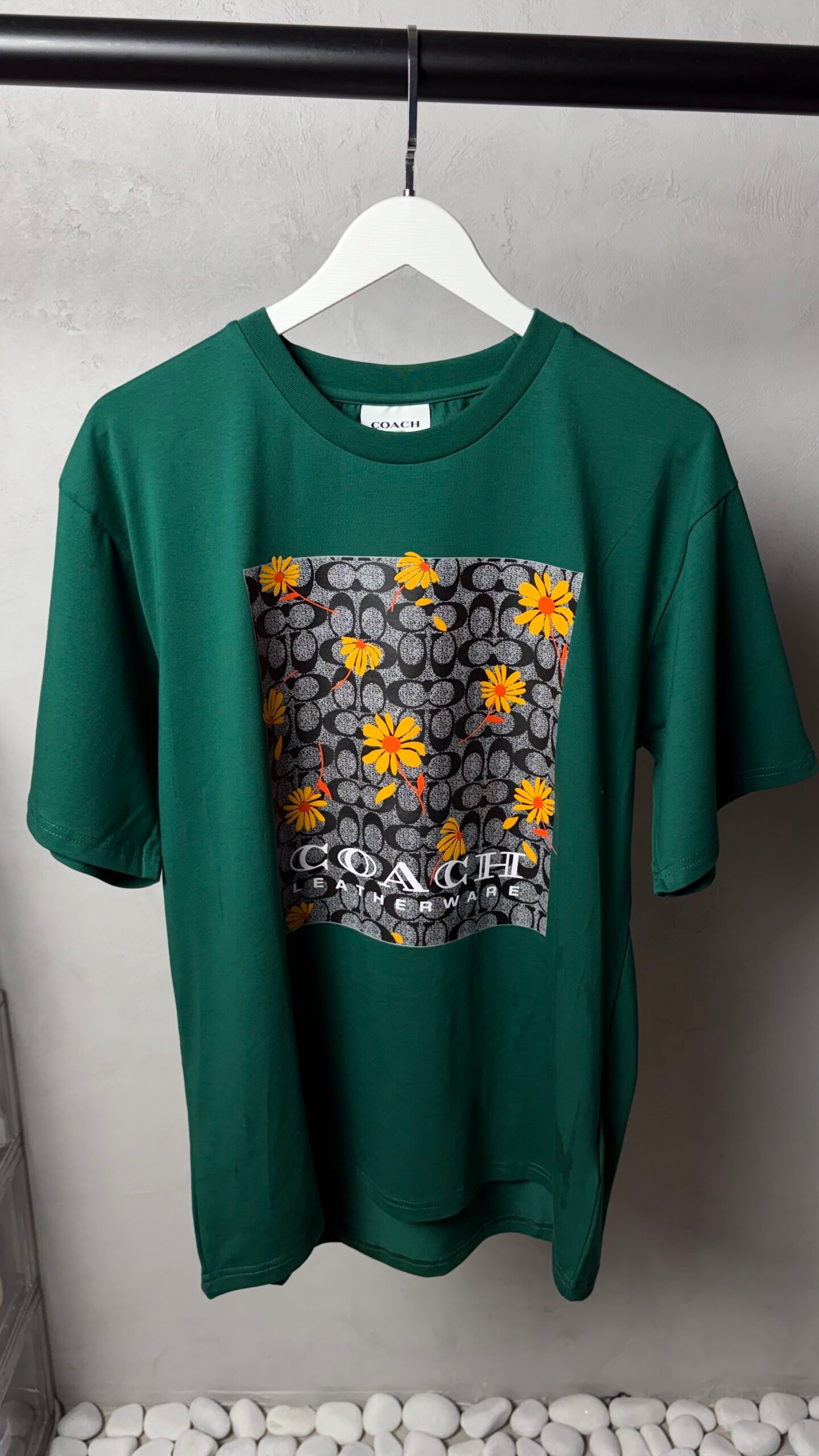 Coac_h Floral Signature Box Graphic T-Shirt Forest Green 1123 - Image 4